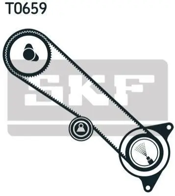 Комплект ременя ГРМ SKF VKMA 91708 (фото 1)