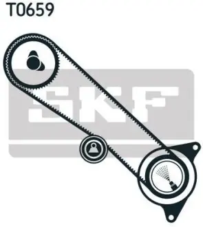 Комплект ременя ГРМ SKF VKMA 91708