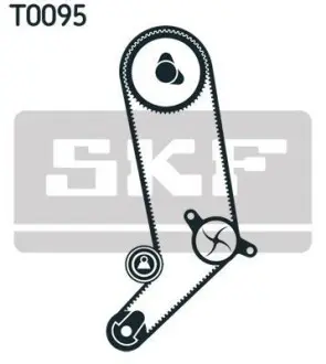 Комплект ремня ГРМ с водяным насосом. SKF VKMC 01265