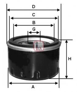 Фiльтр масляний SOFIMA S3530R (фото 1)