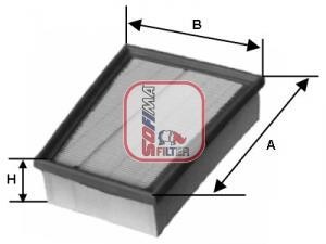 Фiльтр повiтряний SOFIMA S3543A