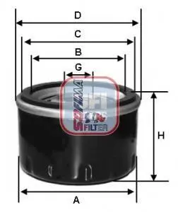 Фільтр масляний SOFIMA S 3575 R