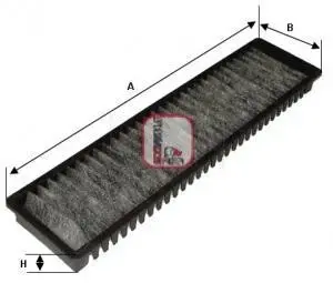 Фiльтр салону вугiльний SOFIMA S4137CA