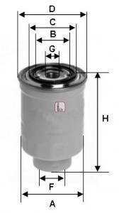 Фiльтр паливний SOFIMA S4392NR