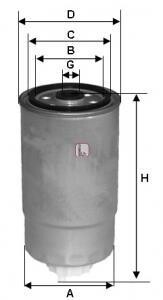 Фiльтр паливний SOFIMA S4394NR