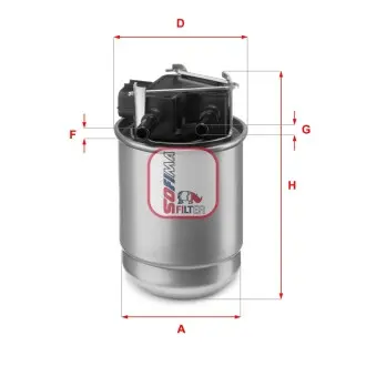 Фільтр паливний в корпусі SOFIMA S5517GC