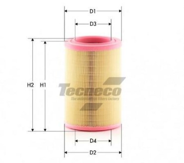 Фiльтр повiтряний DB A-klasa 140/160/190 7/97- Tecneco AR155