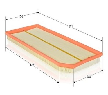 Фільтр повітряний MB C (C205), E (W213, C238, A238), 1.5H/2.0/2.0H, 17- Tecneco AR1685PM (фото 1)