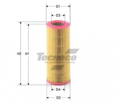 Фільтр повітряний Fiat Punto 99-12 Tecneco AR410 (фото 1)