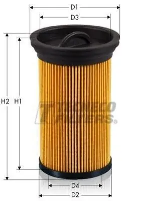 Фильтр топливный BMW 318D/320D 04/98- Tecneco GS0455E (фото 1)