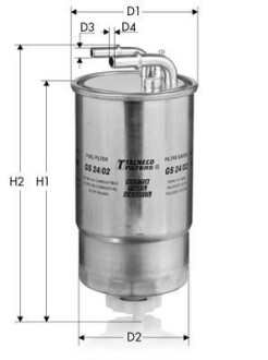 Фільтр паливний Opel Corsa D, 1,3, 06- Tecneco GS24/02