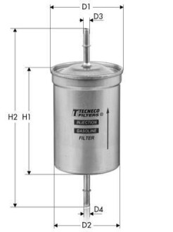 Фільтр паливний Audi A3, A4, TT /Skoda Octavia /VW Bora, Golf IV, T5 Tecneco IN70 (фото 1)