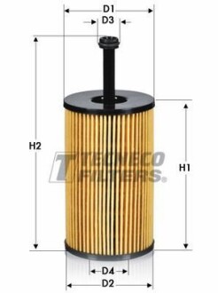 Фильтр масл. Citroen Berlingo,C2/C3,Xsara,Peugeot 106/206/30 Tecneco OL0114E