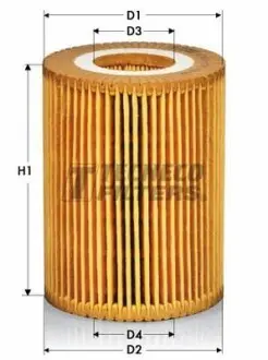 Фильтр масляный BMW 1 (F20, F21) 11-, 3 (F30, F31, F80) 11- Tecneco OL07003E