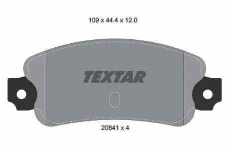 Гальмiвнi колодки дисковi TEXTAR 2084102