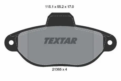 Гальмiвнi колодки дисковi TEXTAR 2136502
