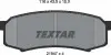 Комплект гальмівних колодок TEXTAR 2194701 (фото 5)