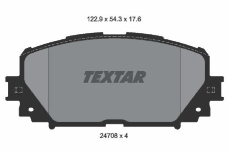 Гальмiвнi колодки дисковi TEXTAR 2470801