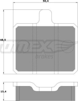 Гальмiвнi колодки дисковi TOMEX 1025