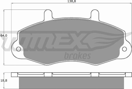 Гальмiвнi колодки дисковi TOMEX 1066