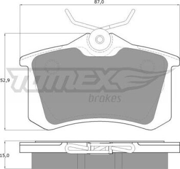 Гальмiвнi колодки дисковi TOMEX 1078