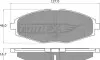 Тормозные колодки дисковые TOMEX 1080 (фото 1)