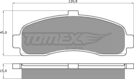 Гальмiвнi колодки дисковi TOMEX 1110