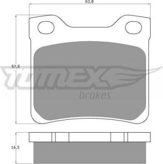 Гальмiвнi колодки дисковi TOMEX 1194