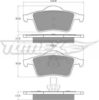 Гальмiвнi колодки дисковi TOMEX 1405