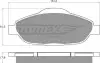 Тормозные колодки дисковые TOMEX 1466 (фото 2)