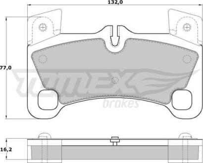 Гальмiвнi колодки дисковi TOMEX 1715