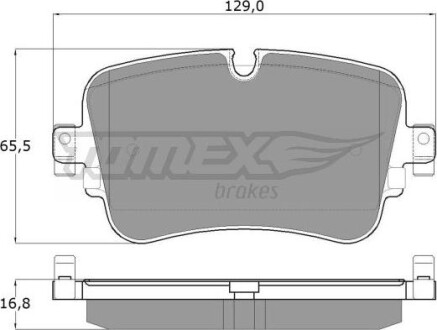 Гальмiвнi колодки дисковi TOMEX 1824