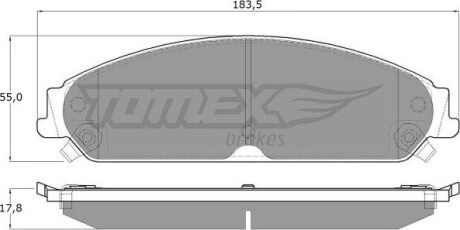 Гальмiвнi колодки дисковi TOMEX 1920