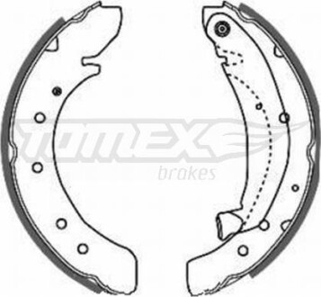 Гальмiвнi колодки барабаннi TOMEX 2050