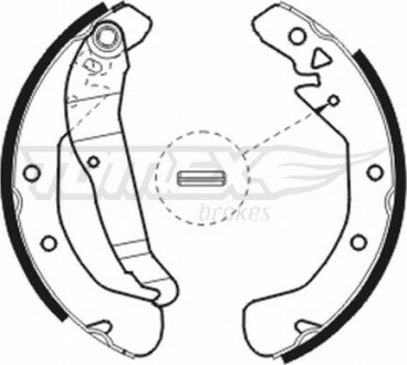 Гальмiвнi колодки барабаннi TOMEX 2078