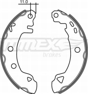 Гальмiвнi колодки барабаннi TOMEX 2102