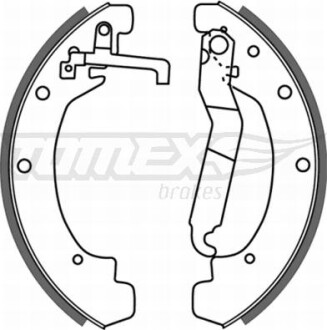 Гальмiвнi колодки барабаннi TOMEX 2112
