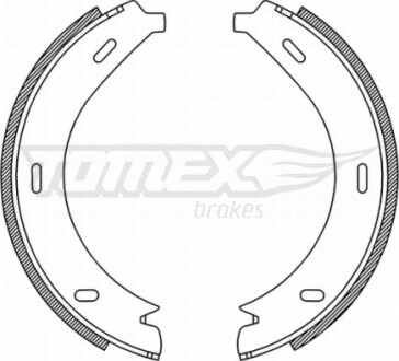 Гальмiвнi колодки барабаннi TOMEX 2119