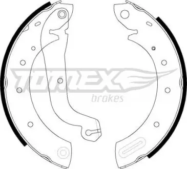 Гальмівні колодки барабанні TOMEX 2160