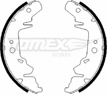 Гальмiвнi колодки барабаннi TOMEX 2164