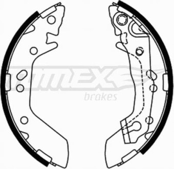 Гальмiвнi колодки барабаннi TOMEX 2170