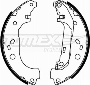 Гальмiвнi колодки барабаннi TOMEX 2187