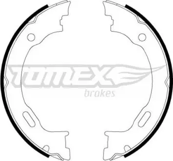 Тормозные колодки барабанные TOMEX 2227