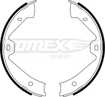 Гальмiвнi колодки барабаннi TOMEX 2311