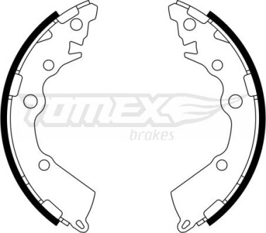 Гальмiвнi колодки барабаннi TOMEX 2318