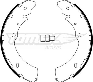 Гальмiвнi колодки барабаннi TOMEX 2328