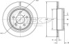 Гальмiвнi диски Nissan Leaf 10-/Juke 14-/Qashqai 10-/X-Trail 01-13 TOMEX 7172 (фото 1)