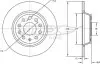 Тормозной диск Audi A6 04-11 TOMEX 7292 (фото 1)