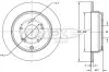 Тормозной диск Ford C-Max/ Focus III 10- TOMEX 7304 (фото 1)