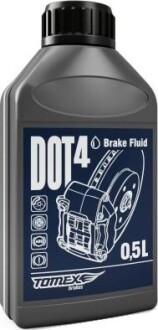 Гальмiвна рiдина DOT-4 0.5L TOMEX DO40